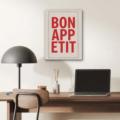 Blokletters - Rood - Kartelrand PET vilt klein -sfeer5