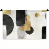 Goud - Rechthoeken - Cirkels - Abstract Wandkleed katoen klein -zz3d