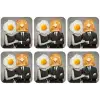 Ontbijt - Koppel - Ei - Brood onderzetter kurk middel -zkaufland3dotto