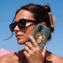 Portret - Vrouw - Kleurrijk - Expressief Toughcase MagSafe Apple iPhone 17 klein -Sfeer2V