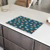 Zee - Dieren - Donkerblauw - Schelpen Inductie beschermer vinyl 3mm klein 276 -sfeer8