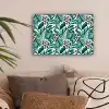 Dierenprint - Panter - Bladeren - Tropisch - Jungle canvas 2cm klein -sfeer1
