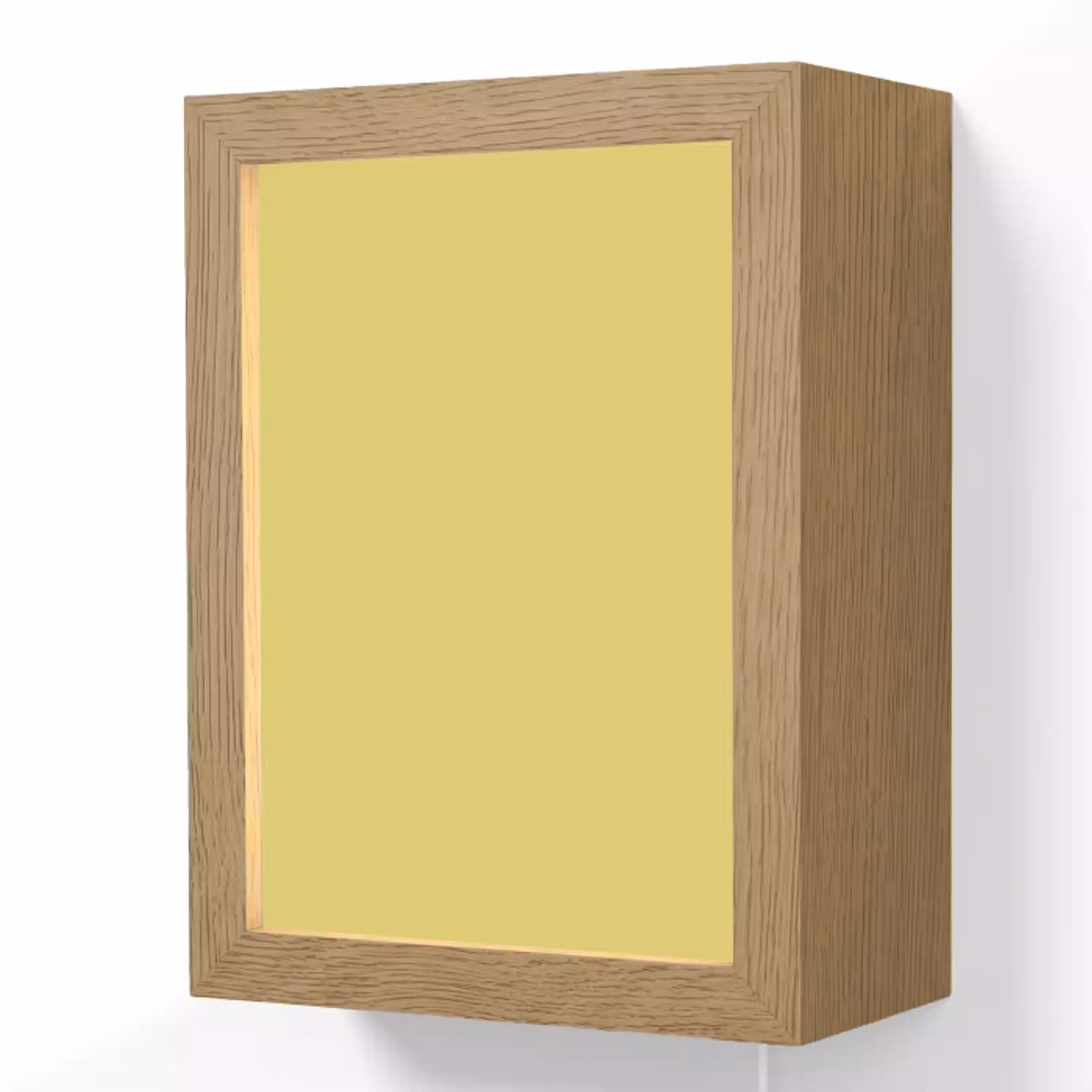 Golden - Ochre - Geel Light Box met kabel (Wandlamp) klein 929 -3d
