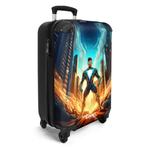 City superhero Koffer - NBS - Handbagage middel -productfoto_3d