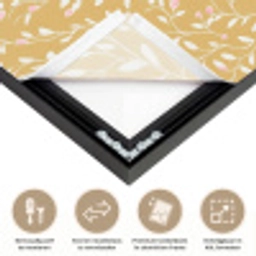 Takjes - Patroon - Oker Textielframe zwart klein 947 -USP_closeupNL