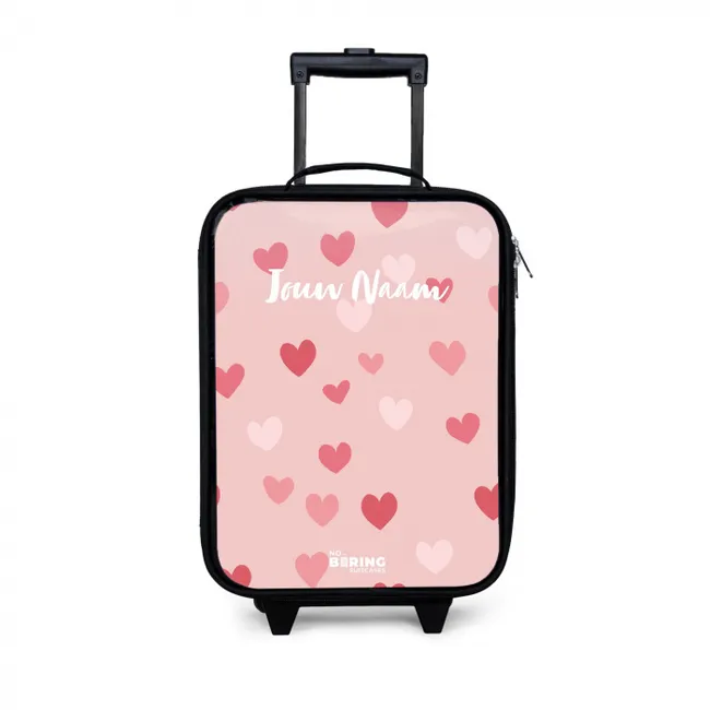 Hartjes Kinderkoffer - Zwart klein -3d