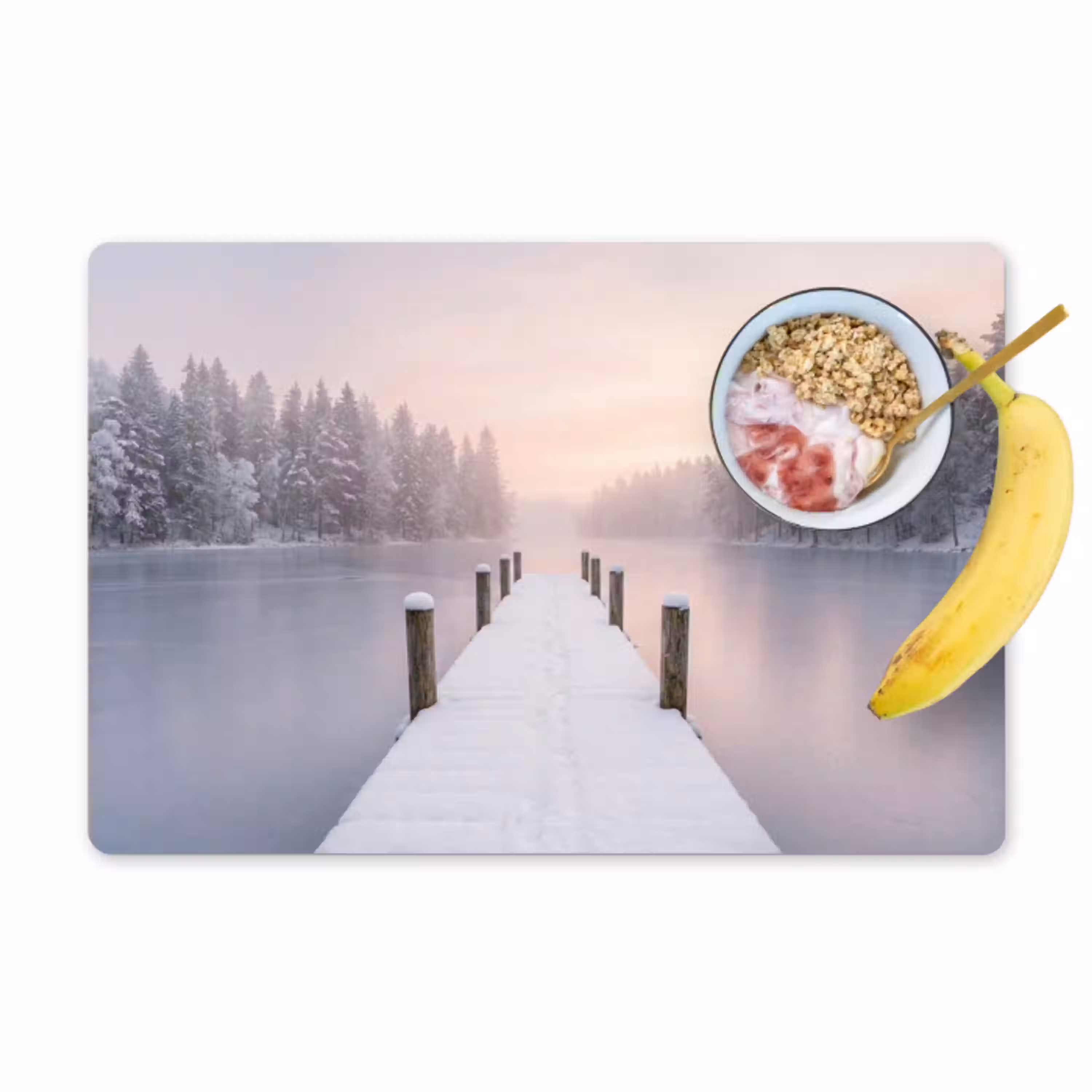 Steiger - Meer - Mist - Winter - Serene Placemat vinyl groot -zzzproduct_Kitchenyeah-website