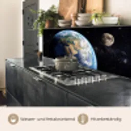 Aarde - Ruimte - Blauw - Groen keuken achterwand 2 middel -usp_DE