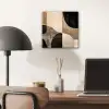Abstract - Vlakken - Zwart - Rond aluminium wit klein -sfeer5