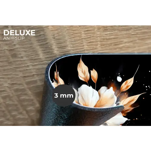 Bloem - Verf - Goud - Graffiti - Modern Placemat vinyl groot -closeup