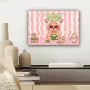 Matcha - Hond - Roze - Groen canvas 2cm klein -sfeer6