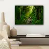 Jungle - Water - Bladeren - Zon - Natuur canvas 2cm klein -sfeer6