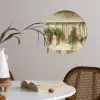 Hout - Keukengerei - Stilleven - Tegels Wandcirkel behangsticker klein -sfeer3