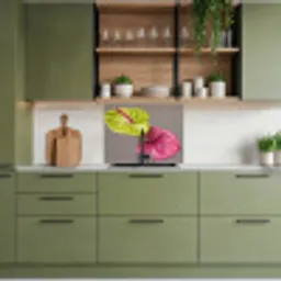 Planten - Anthurium - Groen - Roze keuken achterwand 2 middel -sfeer3