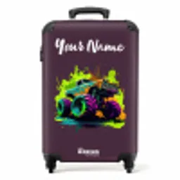 Neon Wheels NBS - Handbagage koffer - Kinderen Unisex middel -productfoto_recht