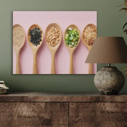 Ingrediënten - Lepels - Hout - Roze PET vilt klein -sfeer2