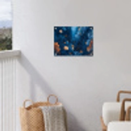 Koraalrif - Vissen - Oceaan - Blauw tuinposter los doek klein -sfeer8