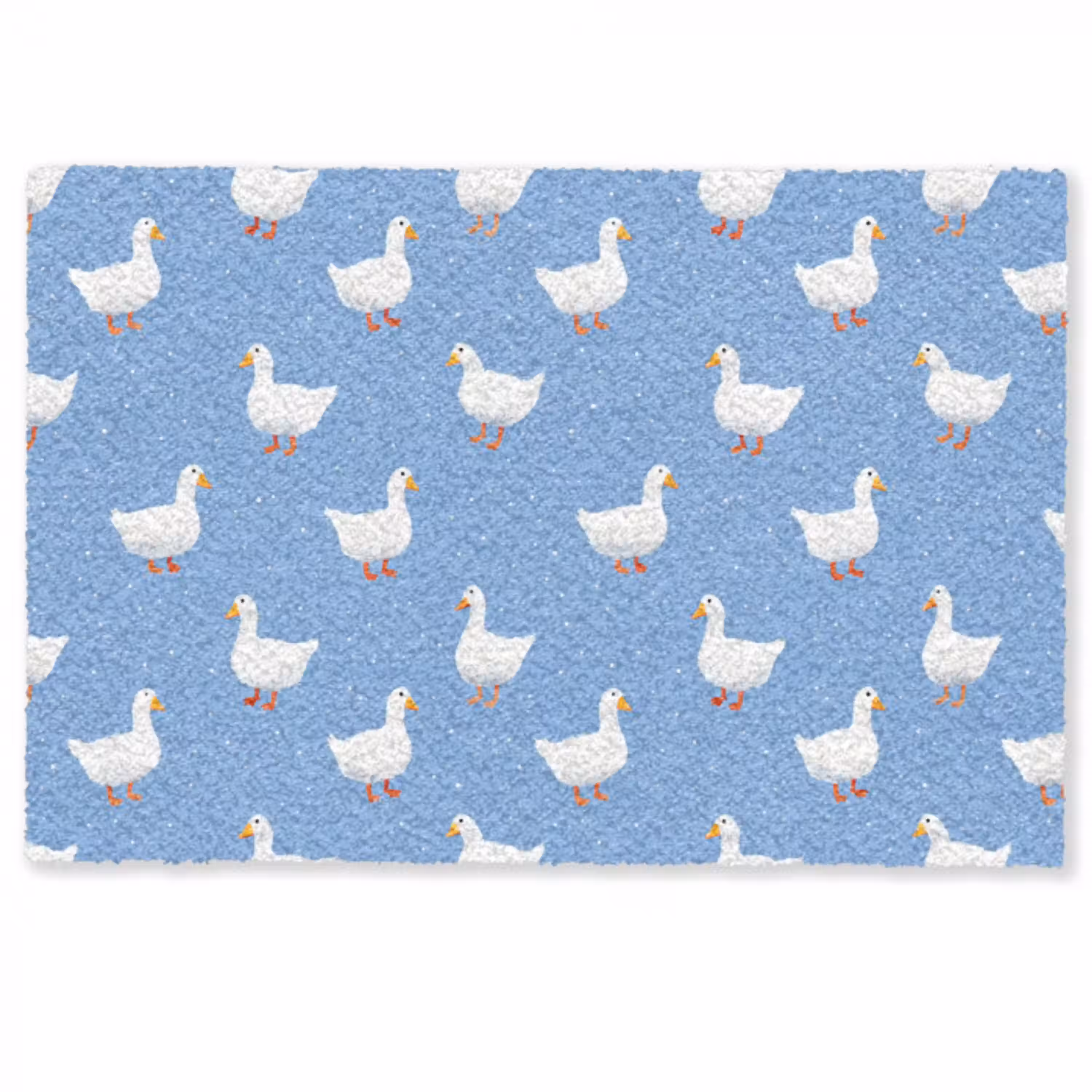 Ganzen - Elegant - Blauw Deurmat klein 898 -zkaufland3d