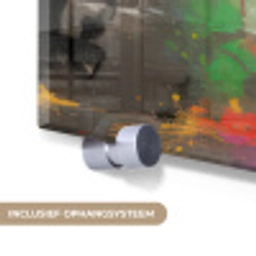 Meisje - Kunst - Paraplu - Graffiti - Kleuren - Muur plexiglas 5mm klein -zzsysteem_NL