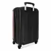 Roze-bruintint NBS - Handbagage koffer - Kinderen Unisex middel -achterkant