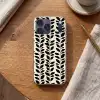 Botanisch - Dessin - Zwart - Beige Telefoonhoesje iPhone 17 Pro Max klein 879 -sfeer1