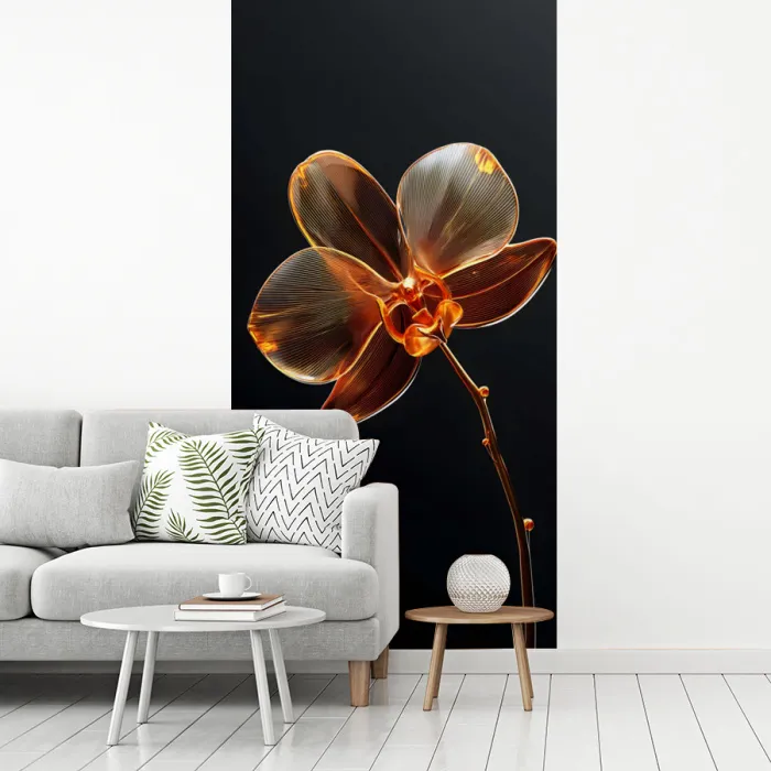 Orchidee - Doorzichtig - Bloem fotobehang vinyl groot -woonkamer