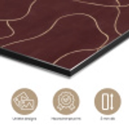 Abstract - Modern - Bruin aluminium wit klein 46 -closeup_NL