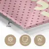 Bonjour - Stippen - Roze- Geel plexiglas 5mm klein -wsfeer2_DE