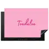 Toedeloe - Roze - Minimalistisch Inductie beschermer vinyl 3mm klein -3d