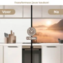 Zonlicht - Mist - Bergen - Bomen keuken achterwand 2 middel -voor-na2_NL