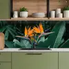 Paradijsvogel - Bloem - Exotisch keuken achterwand 2 middel -sfeer3