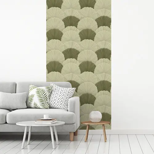 Bladeren - Structuur - Groen fotobehang vinyl groot 64 -woonkamer