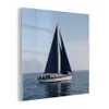 Zeilboot - Zee - Blauw plexiglas 5mm klein -z3d