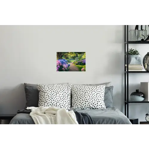 Hortensia- Park - Pad Muursticker klein -slaapkamer