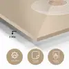 Perzik - Lijntekening - Pit - Beige plexiglas 5mm klein -sfeer2
