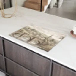 Dorp - Brug - Uitzicht - Groen Inductie beschermer vinyl 3mm klein -sfeer8