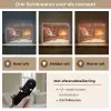 Winter - Kerst - Huis - Openhaard Light Box met batterij (Wandlamp) middel -USP_lichtkleurNL