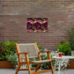 Magisch - Palmbomen - Goud Tuinposter op houten frame 2 cm dik klein 845 -sfeer3