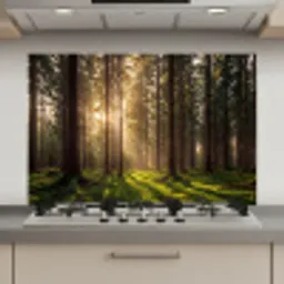 Bos - Gras - Zonlicht keuken achterwand spatscherm klein -3d_website