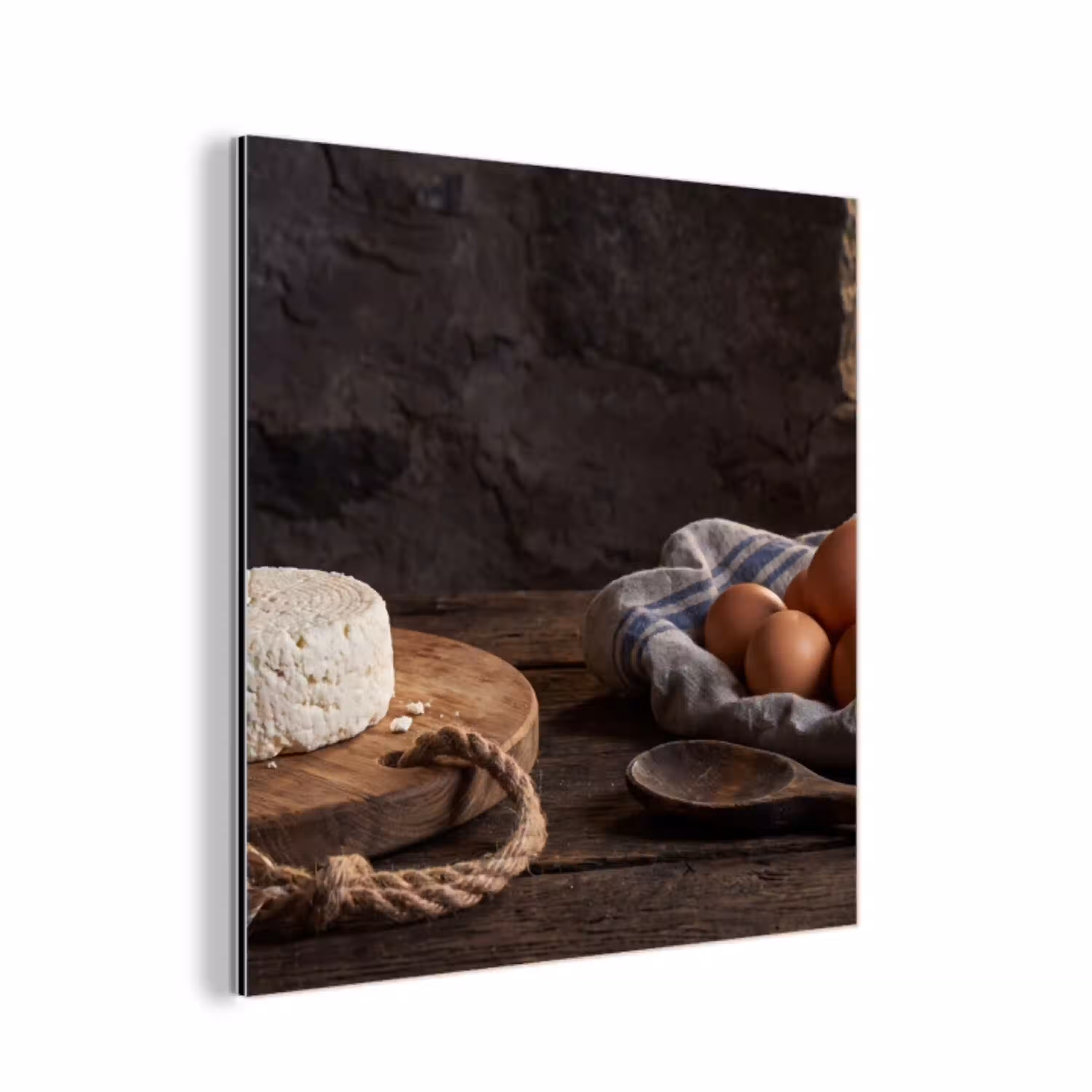 Meel - Eieren - Eten aluminium wit klein -3d