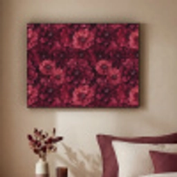 Dahlias - Bloemen - Rood Textielframe zwart klein 947 -sfeer1