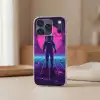 Astronaut - Maan - Roze - Sterrennevels Telefoonhoesje iPhone 17 Pro klein -sfeer2