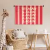 Strepen - Rood - Try again Wandkleed katoen middel -wsfeer5_kind