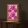 Roze - Onweer - Wolken Light Box met kabel (Tafellamp) klein 925 -z3d_website