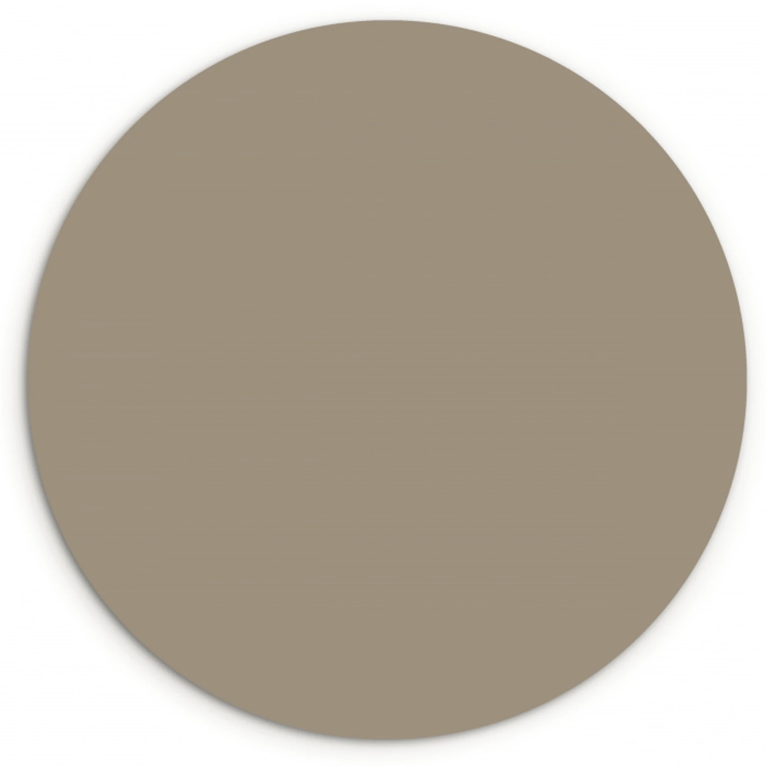 Interieur - Kleuren - Beige Wandcirkel kunststof plaat 5mm dik klein 188 -3d