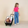 Galopperend paard met kleurrijke achtergrond Kinderkoffer - Zwart klein -sfeer1