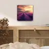 Lavendelveld - Zonsondergang - Paars plexiglas 5mm klein -sfeer4