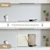 Wabi sabi - Plant - Beige keuken achterwand spatscherm klein -voor_na_NL