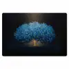 Boom - Blauw - Bladeren - Penseelstreken Placemat vinyl groot -zzsfeer1_Kitchenyeah-website