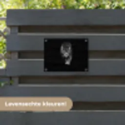 Dieren - Zwart - Luipaard - Wit - Wild tuinposter los doek klein -sfeer3